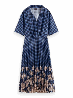 Scotch & Soda Printed Midi Shirt Dress -Scotch & Soda 165789 Combo 20E FNT