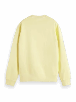 Scotch & Soda Garment-Dyed Graphic Sweater -Scotch & Soda 165801 Highlight 20Yellow BCK