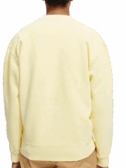 Scotch & Soda Garment-Dyed Graphic Sweater -Scotch & Soda 165801 Highlight 20Yellow NHD BCK