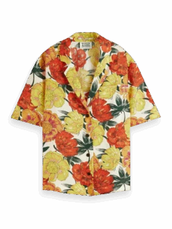 Scotch & Soda Printed Short-Sleeved Shirt -Scotch & Soda 165858 Combo 20J FNT