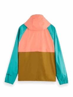 Scotch & Soda Colour-Block Water-Repellent Parka Jacket -Scotch & Soda 165874 Combo 20A BCK