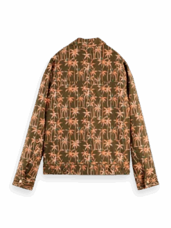 Scotch & Soda Lightweight Organic Jacquard Trucker Jacket -Scotch & Soda 165879 Combo 20A BCK