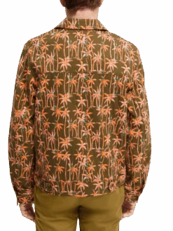 Scotch & Soda Lightweight Organic Jacquard Trucker Jacket -Scotch & Soda 165879 Combo 20A NHD BCK