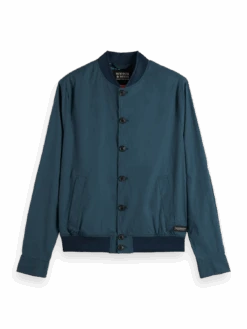 Scotch & Soda Lightweight Bomber Jacket -Scotch & Soda 165898 Graphite FNT