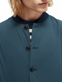 Scotch & Soda Lightweight Bomber Jacket -Scotch & Soda 165898 Graphite NHD DTL1