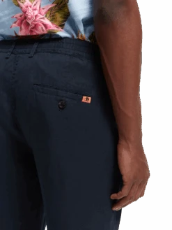 Scotch & Soda Blake Pleated Slim-Fit Chino 15 Scotch & Soda Blake Pleated Slim-Fit Chino -Scotch & Soda 165920 Navy NHD DTL1