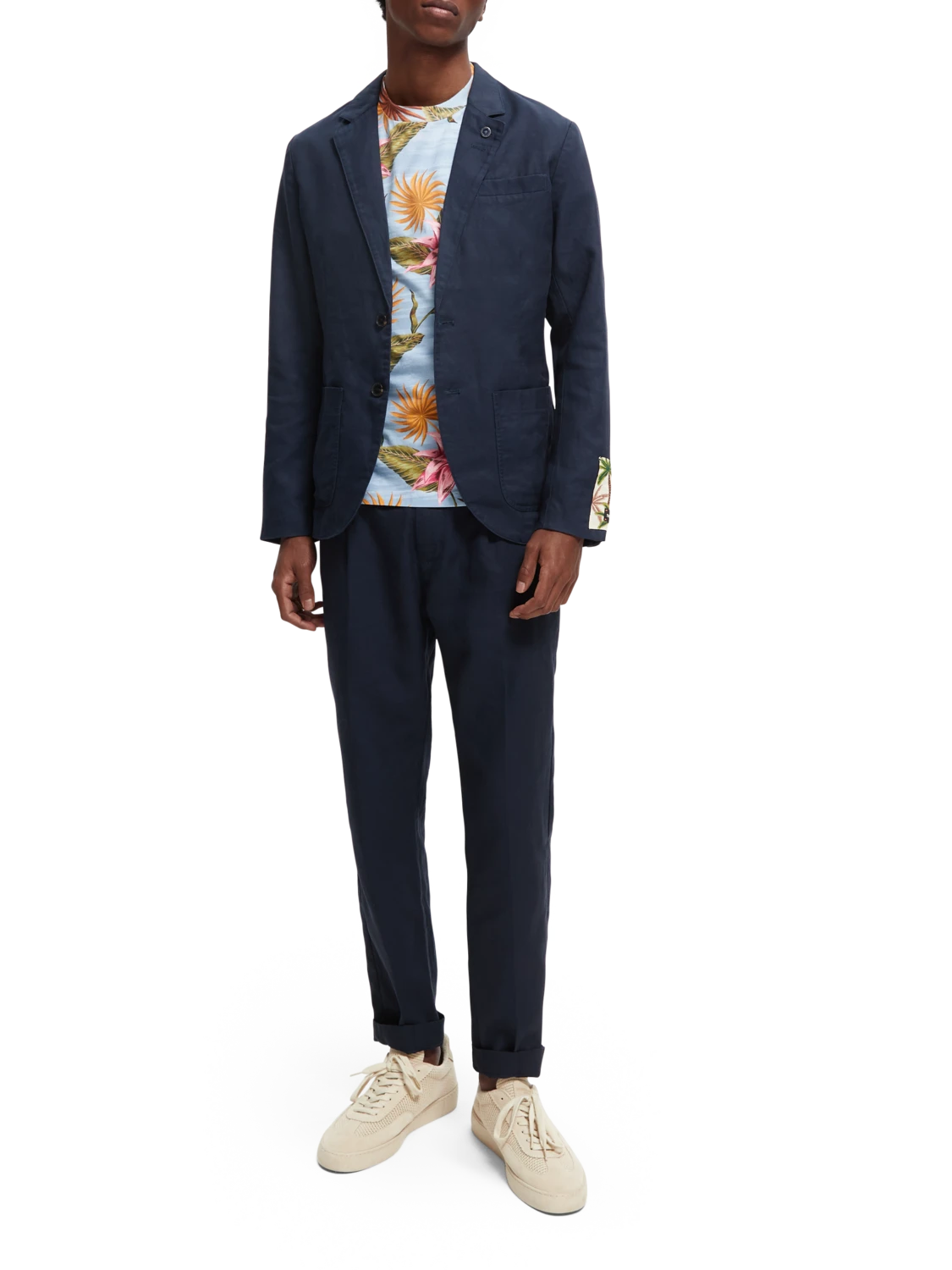 Scotch & Soda Blake Pleated Slim-Fit Chino 4 Scotch & Soda Blake Pleated Slim-Fit Chino - Image 2