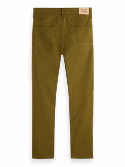 Scotch & Soda Ralston Garment-Dyed Regular Slim Fit Trousers 17 Scotch & Soda Ralston Garment-Dyed Regular Slim Fit Trousers -Scotch & Soda 165929 Lizard BCK