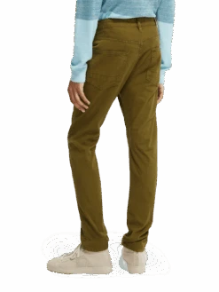 Scotch & Soda Ralston Garment-Dyed Regular Slim Fit Trousers 14 Scotch & Soda Ralston Garment-Dyed Regular Slim Fit Trousers -Scotch & Soda 165929 Lizard NHD BCK