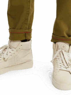 Scotch & Soda Ralston Garment-Dyed Regular Slim Fit Trousers 19 Scotch & Soda Ralston Garment-Dyed Regular Slim Fit Trousers -Scotch & Soda 165929 Lizard NHD DTL2