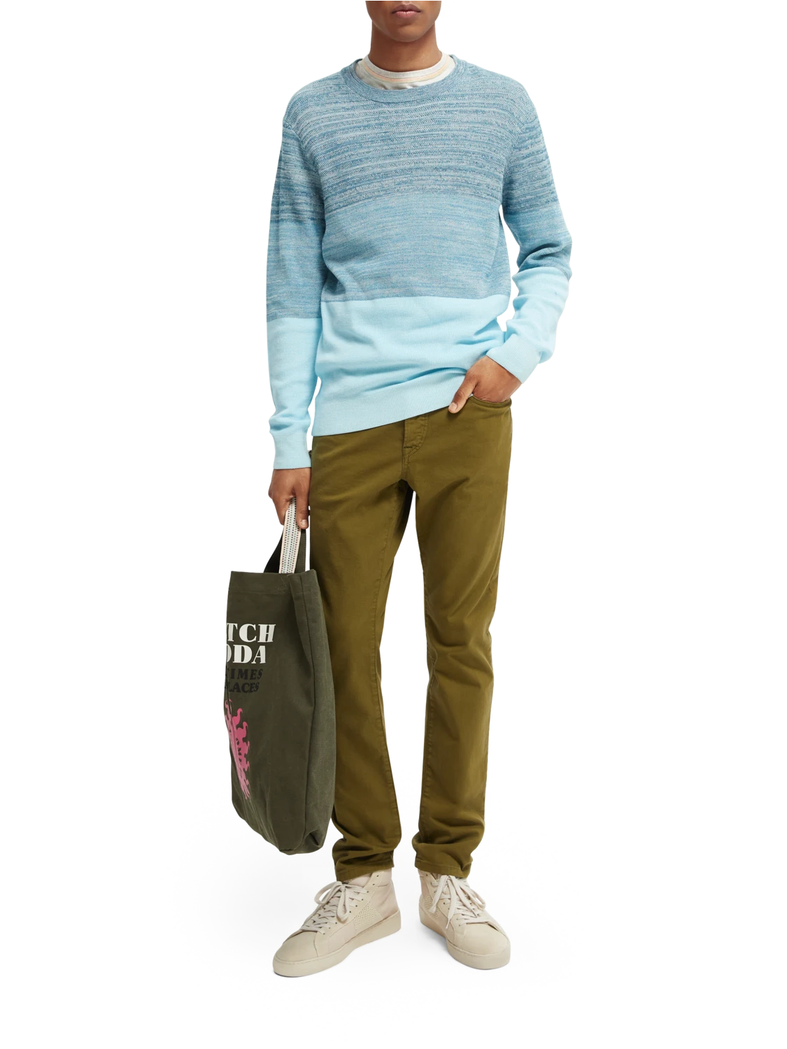 Scotch & Soda Ralston Garment-Dyed Regular Slim Fit Trousers 4 Scotch & Soda Ralston Garment-Dyed Regular Slim Fit Trousers - Image 2