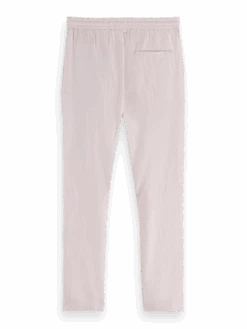 Scotch & Soda Warren Regular Straight-Fit Linen-Blend Jogger -Scotch & Soda 165932 Candy 20Melange BCK