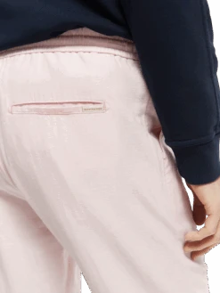 Scotch & Soda Warren Regular Straight-Fit Linen-Blend Jogger -Scotch & Soda 165932 Candy 20Melange NHD DTL1