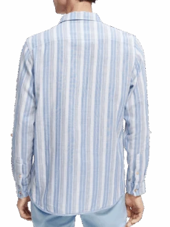 Scotch & Soda Regular-Fit Bonded Shirt -Scotch & Soda 165998 Combo 20A NHD BCK