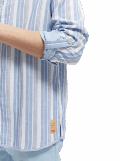 Scotch & Soda Regular-Fit Bonded Shirt -Scotch & Soda 165998 Combo 20A NHD DTL2