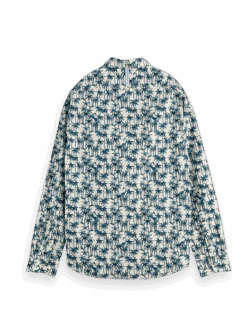 Scotch & Soda Slim-Fit Printed Poplin Shirt -Scotch & Soda 166008 Combo 20D BCK