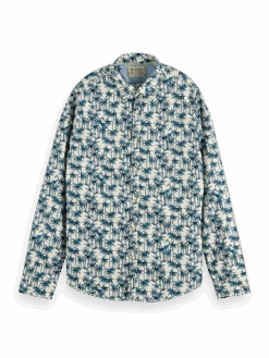 Scotch & Soda Slim-Fit Printed Poplin Shirt -Scotch & Soda 166008 Combo 20D FNT