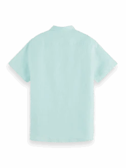 Scotch & Soda Regular-Fit Linen Shirt 16 Scotch & Soda Regular-Fit Linen Shirt -Scotch & Soda 166011 Seafoam BCK