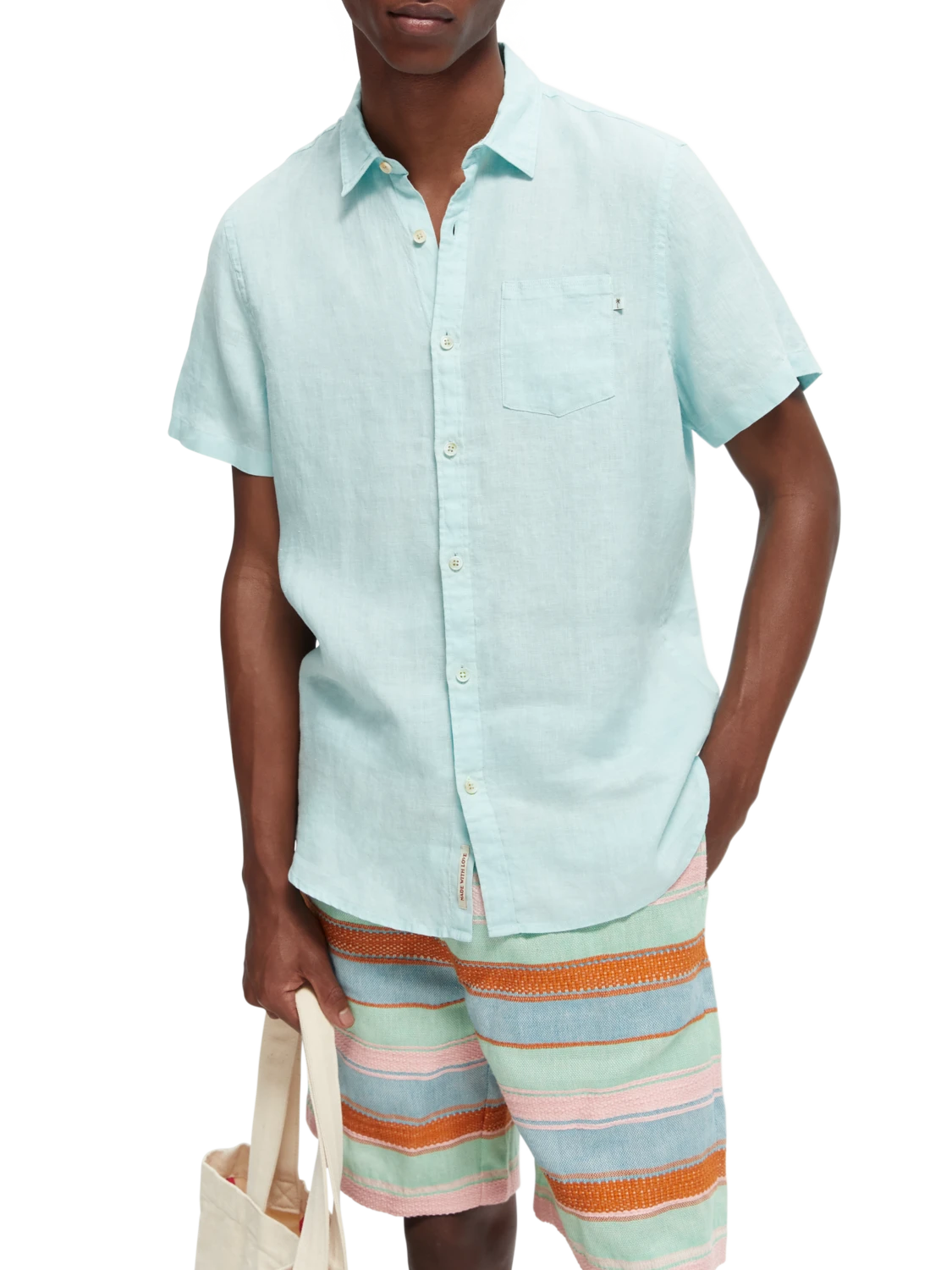 Scotch & Soda Regular-Fit Linen Shirt 3 Scotch & Soda Regular-Fit Linen Shirt