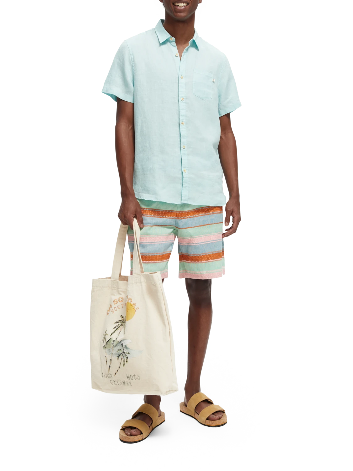 Scotch & Soda Regular-Fit Linen Shirt 4 Scotch & Soda Regular-Fit Linen Shirt - Image 2