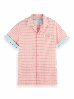 Scotch & Soda Lightweight Structured Organic Cotton Shirt -Scotch & Soda 166013 Combo 20B DTL