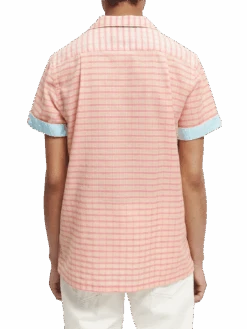 Scotch & Soda Lightweight Structured Organic Cotton Shirt -Scotch & Soda 166013 Combo 20B NHD BCK