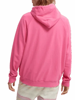 Scotch & Soda Relaxed-Fit Organic Felpa Hoodie 12 Scotch & Soda Relaxed-Fit Organic Felpa Hoodie -Scotch & Soda 166026 Flame NHD BCK