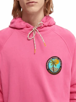 Scotch & Soda Relaxed-Fit Organic Felpa Hoodie 13 Scotch & Soda Relaxed-Fit Organic Felpa Hoodie -Scotch & Soda 166026 Flame NHD DTL1