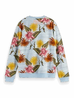 Scotch & Soda Printed Organic Felpa Sweatshirt -Scotch & Soda 166027 Combo 20A BCK