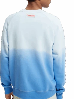 Scotch & Soda Relaxed-Fit Graphic Sweatshirt -Scotch & Soda 166044 Washed 20Blue NHD BCK