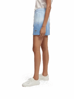 Scotch & Soda Organic Garment-Dyed Shorts -Scotch & Soda 166132 Pacific 20Blue NHD SDE