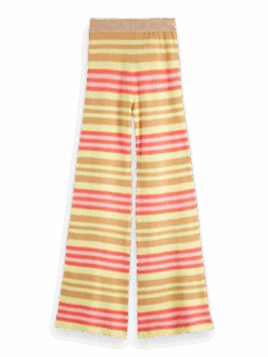 Scotch & Soda High-Rise Knitted Flare Trousers -Scotch & Soda 166146 Combo 20V BCK