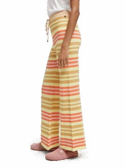 Scotch & Soda High-Rise Knitted Flare Trousers -Scotch & Soda 166146 Combo 20V NHD SDE