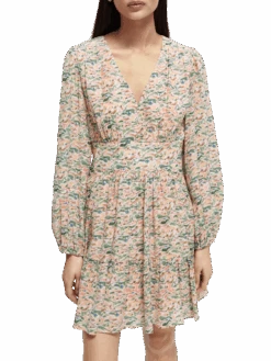 Scotch & Soda Printed Short-Length Dress