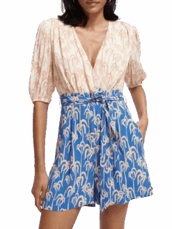 Scotch & Soda Printed All-In-One Jumpsuit