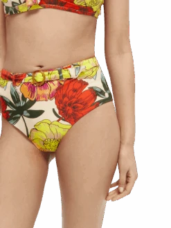 Scotch & Soda Printed High-Waist Bikini Bottom -Scotch & Soda 166296 Combo 20J NHD DTL1
