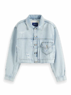 Scotch & Soda Customised Organic Denim Jacket — Beach Treat 16 Scotch & Soda Customised Organic Denim Jacket — Beach Treat -Scotch & Soda 166341 Beach 20Treat FNT