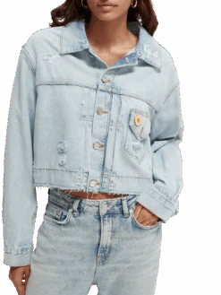 Scotch & Soda Customised Organic Denim Jacket — Beach Treat