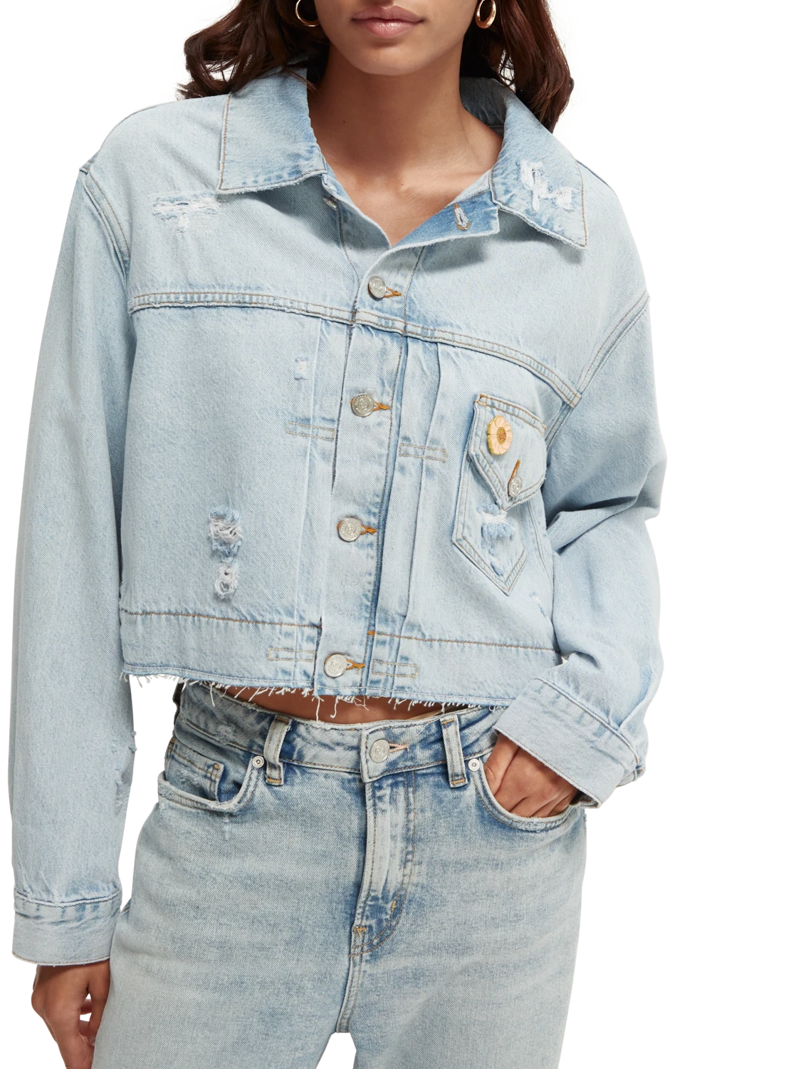 Scotch & Soda Customised Organic Denim Jacket — Beach Treat 3 Scotch & Soda Customised Organic Denim Jacket — Beach Treat
