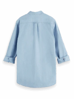 Scotch & Soda Indigo Regular-Fit Shirt -Scotch & Soda 166393 Bleached 20Indigo BCK