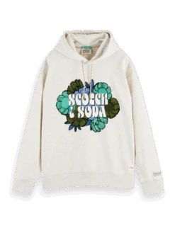 Scotch & Soda Graphic Regular-Fit Hoodie 15 Scotch & Soda Graphic Regular-Fit Hoodie -Scotch & Soda 166516 Grey 20Melange FNT