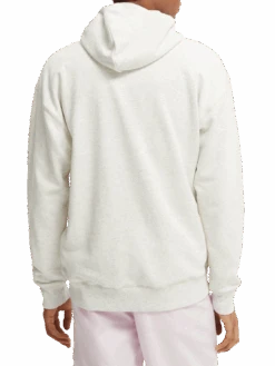 Scotch & Soda Graphic Regular-Fit Hoodie 13 Scotch & Soda Graphic Regular-Fit Hoodie -Scotch & Soda 166516 Grey 20Melange NHD BCK