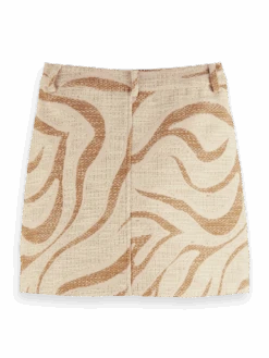 Scotch & Soda Structured Mini-Skirt -Scotch & Soda 166549 Combo 20A BCK