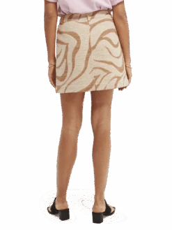 Scotch & Soda Structured Mini-Skirt -Scotch & Soda 166549 Combo 20A NHD BCK