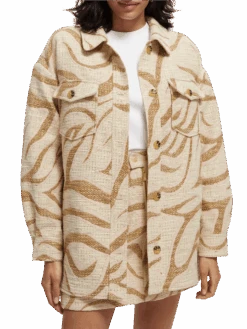 Scotch & Soda Oversized Structured Shirt Jacket