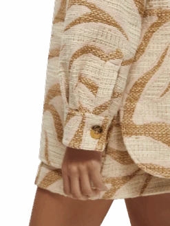 Scotch & Soda Oversized Structured Shirt Jacket 19 Scotch & Soda Oversized Structured Shirt Jacket -Scotch & Soda 166551 Combo 20A NHD DTL2