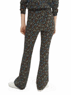Scotch & Soda Printed Tailored Flared Trousers 13 Scotch & Soda Printed Tailored Flared Trousers -Scotch & Soda 166564 Combo 20D NHD BCK