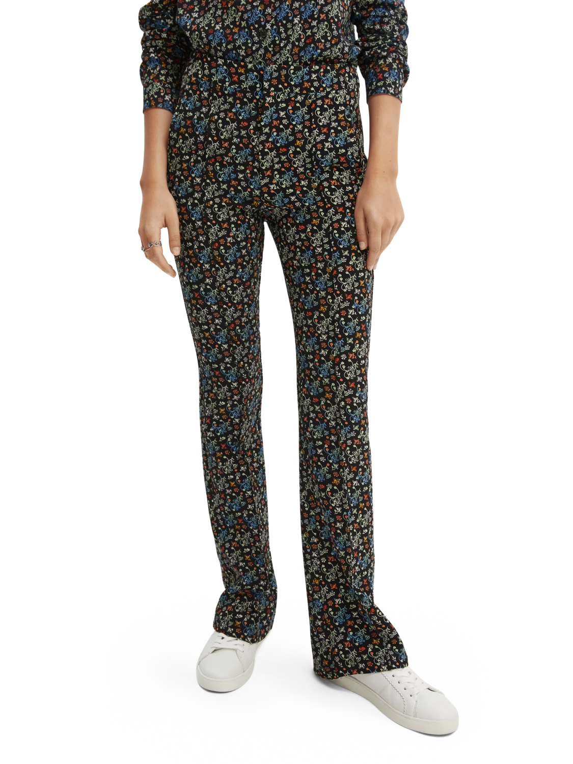 Scotch & Soda Printed Tailored Flared Trousers 3 Scotch & Soda Printed Tailored Flared Trousers