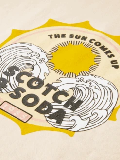 Scotch & Soda Loose-Fit Graphic Hoodie -Scotch & Soda 166604 Peach DTL6