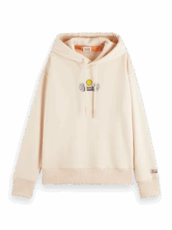 Scotch & Soda Loose-Fit Graphic Hoodie -Scotch & Soda 166604 Peach FNT